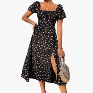 (NWT) Celmia - Long Floral Dress